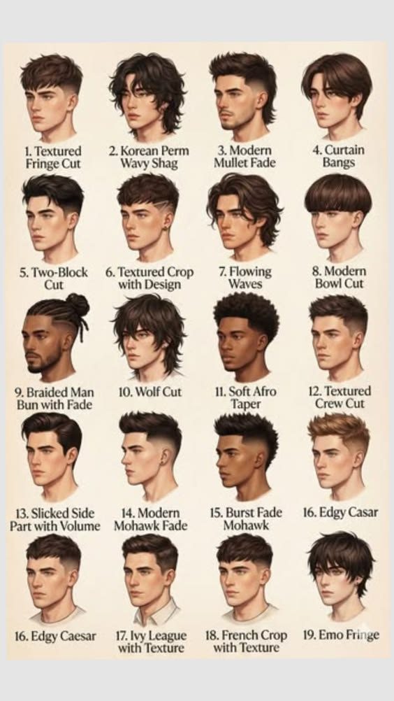Catalogue de coupes de cheveux à essayer